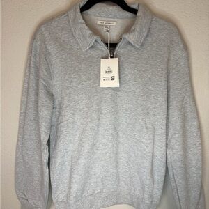 Free Assembly Light Gray V-Neck Sweater